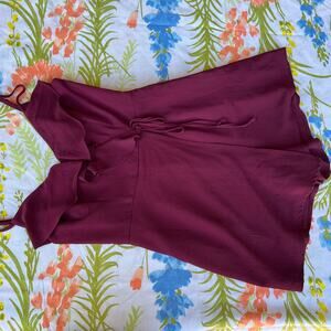 Socialite Size S Maroon Short Romper